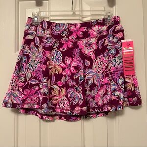 Lilly Pulitzer Luxletic Aila Skort Cherry Tropical with a Twist Size Small NWT